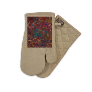 Oven Mitt Organic Cotton Beige Sherry Johnstone Seashell Dreaming