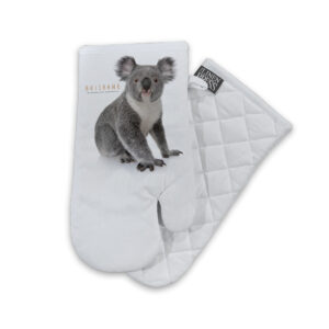 Oven Mitt Organic Cotton White Brisbane Koala