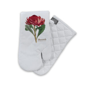 Oven Mitt Organic Cotton White Newcastle Waratah