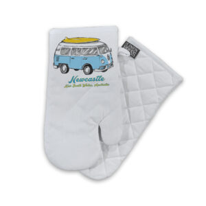Oven Mitt Organic Cotton White Side Kombi Newcastle