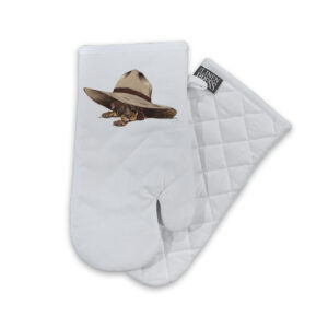 Oven Mitt Organic Cotton White Sun Smart Fig Hill Studio