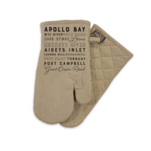 Oven Mitt Organic Cotton Beige GOR Place Names