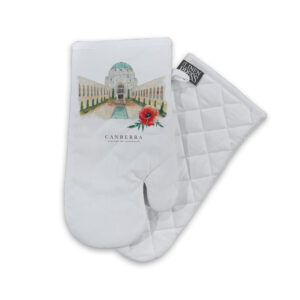 Oven Mitt Organic Cotton White War Memorial Canberra Capital of Australia