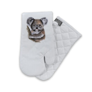 Oven Mitt Organic Cotton White Fig Hill Studio Kev Koala