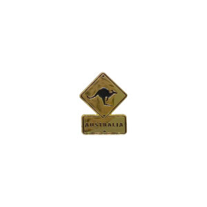 Pin Enamel Australia Kangaroo Roadsign