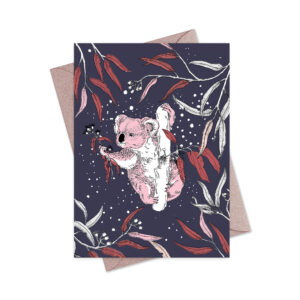 Greeting Card Dusk Gathering Koala