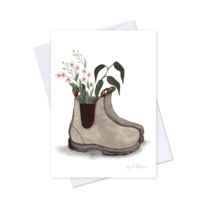Greeting Card Fig Hill Farm Boot For You