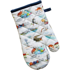 Single Mitt Organic Cotton Australian Icons