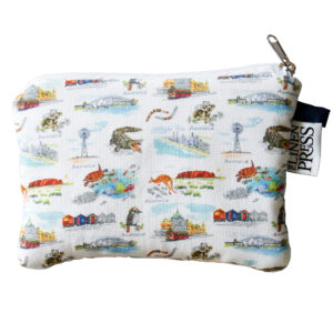 Purse Organic Cotton Australian Icons