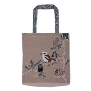 Shopper Bag Organic Cotton Kookaburra & Banksia