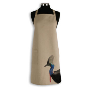 Apron Organic Cotton Beige Cassowary