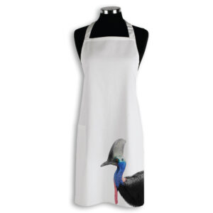 Apron Organic Cotton White Cassowary