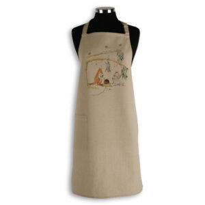 Apron Organic Cotton Beige Christmas Wonder