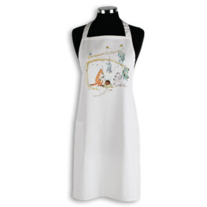 Apron Organic Cotton White Christmas Wonder