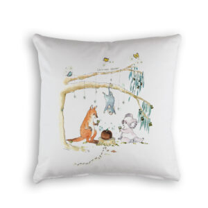 Cushion Cover Organic Cotton White Christmas Wonder
