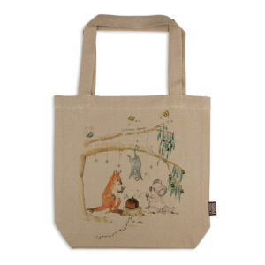 Tote Bag Organic Cotton Beige Christmas Wonder