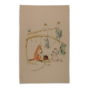 Tea Towel Organic Cotton Beige Christmas Wonder