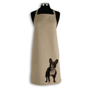 Apron Organic Cotton Beige French Bulldog