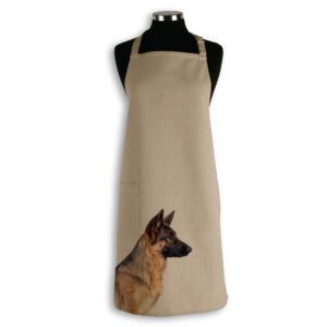 Apron Organic Cotton Beige German Shepherd