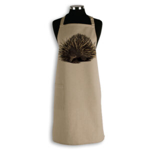 Apron Organic Cotton Beige Echidna