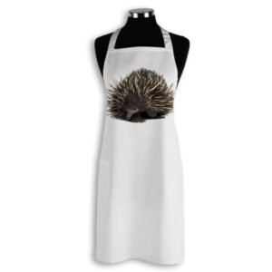 Apron Organic Cotton White Echidna