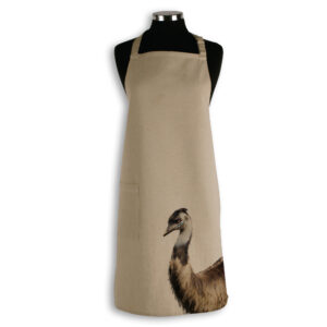 Apron Organic Cotton Beige Emu