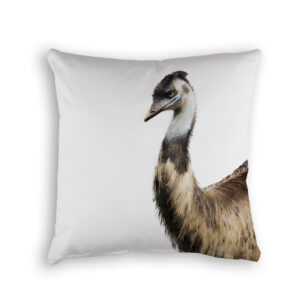 Cushion Cover Organic Cotton White Emu