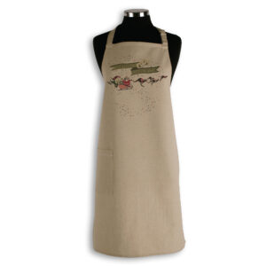 Apron Organic Cotton Beige Hapiest Christmas Koala