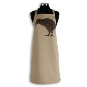Apron Organic Cotton Beige Kiwi