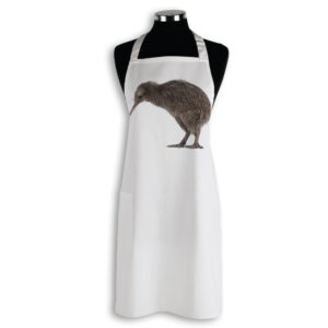 Apron Organic Cotton White Kiwi