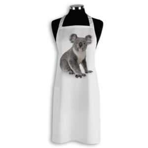 Apron Organic Cotton White Koala