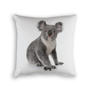 Cushion Cover Organic Cotton White Koala