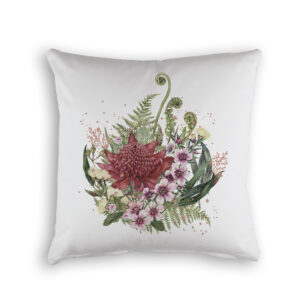 Cushion Cover Organic Cotton White Natives 1