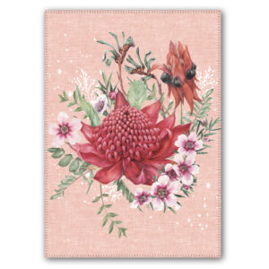 Tea Towel Microfibre Natives 2