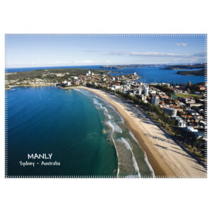 Tea Towel Microfibre Manly Aerial