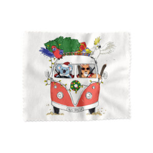 Lens Cloth Red Kombi Christmas Australia