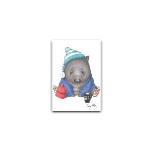 Magnet Gallery Standard Lenny Pelling Winter Warrior Wombat