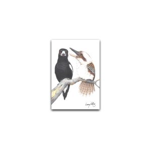 Magnet Gallery Standard Lenny Pelling Morning Chorus Kookaburra & Magpie