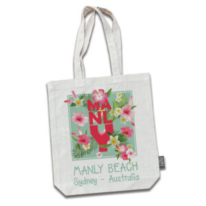 Tote Bag Cotton Manly Beach Flowers