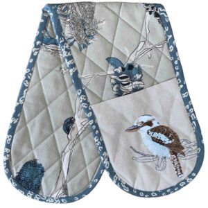 Double Mitt Organic Cotton Kookaburra & Banksia
