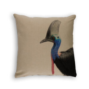 Cushion Cover Organic Cotton Beige Cassowary