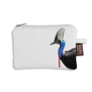 Purse Organic Cotton White Cassowary