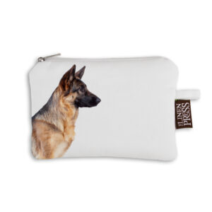 Purse Organic Cotton White German Shepherd