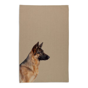 Tea Towel Organic Cotton Beige German Shepherd