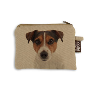 Purse Organic Cotton Beige Jack Russell