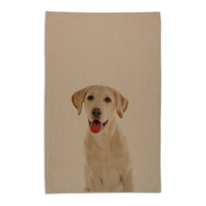 Tea Towel Organic Cotton Beige Labrador