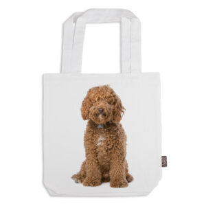 Tote Bag Organic Cotton White Labradoodle