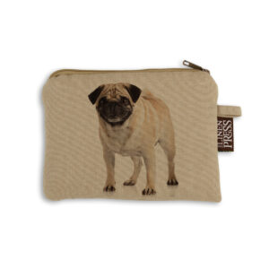 Purse Organic Cotton Beige Pug