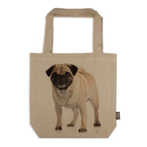Tote Bag Organic Cotton Beige Pug