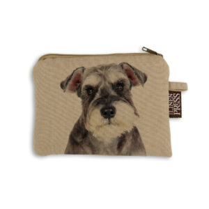 Purse Organic Cotton Beige Schnauzer